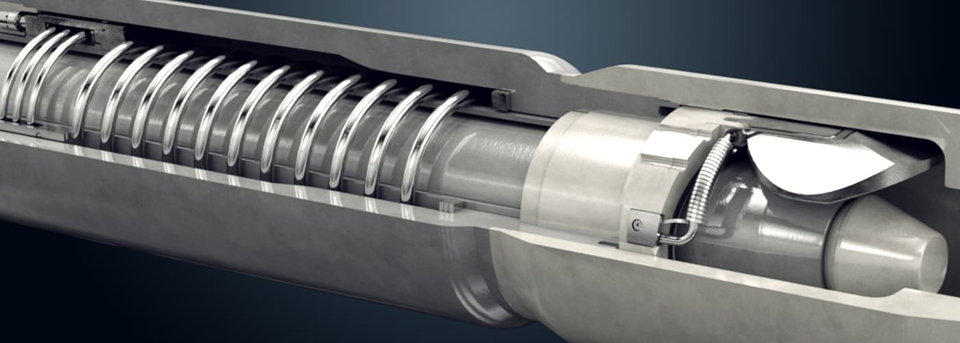 An interior model of a safety valve